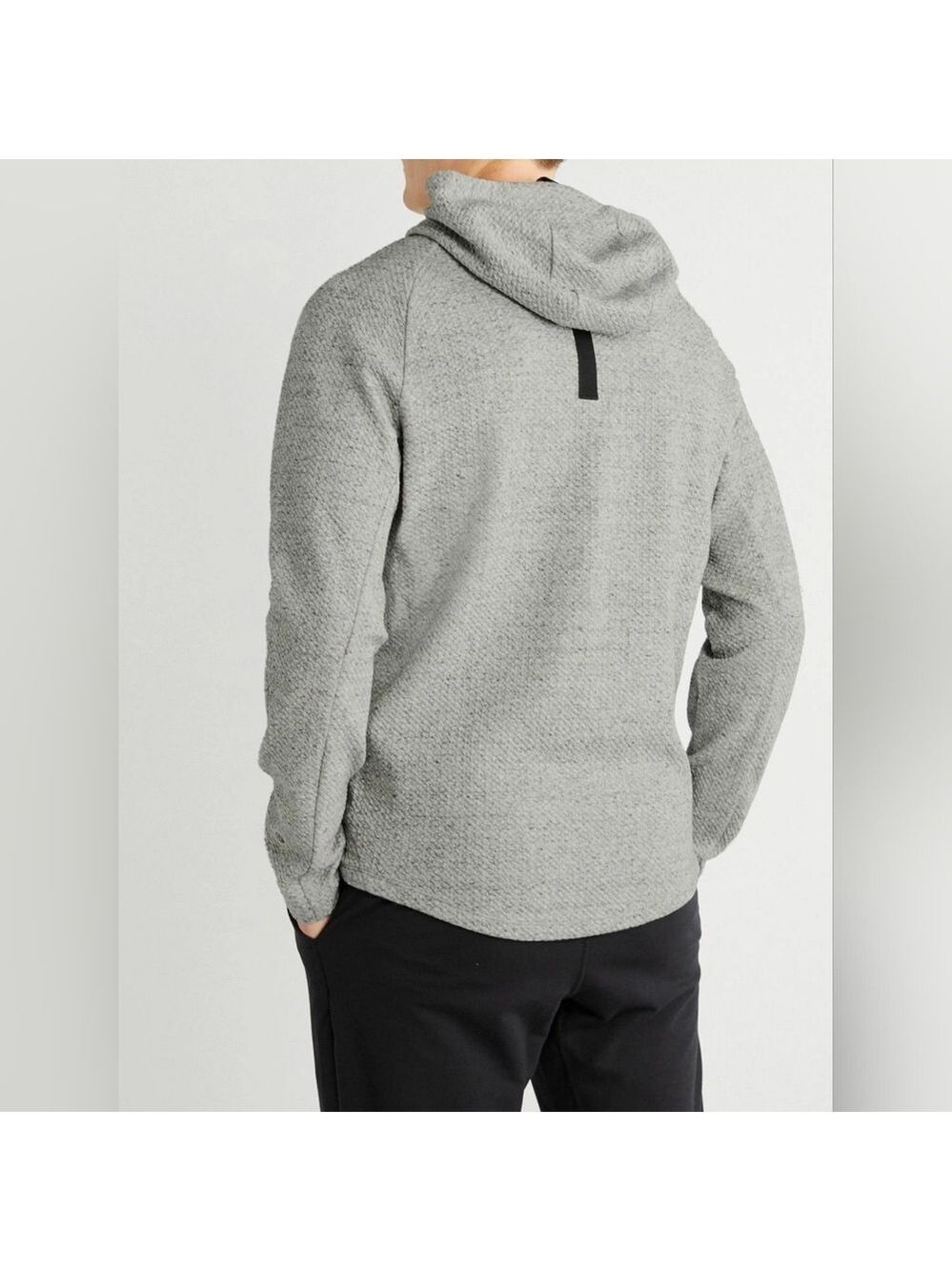 Lululemon - At Ease Mélange Waffle-Knit Cotton-Blend Hoodie - Gray